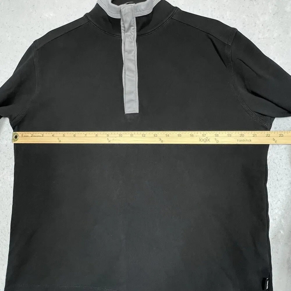 Hugo Boss Sweater Womens Medium Black Long Sleeve 1/4 Zip Pullover Regular Fit